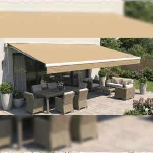 სტანდარტული ტენტი 4მ X 3მ ბეჟი ძრავით #202500401